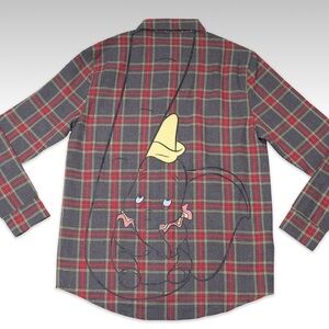 Cakeworthy Disney Gray and Red Plaid Dumbo Shirt